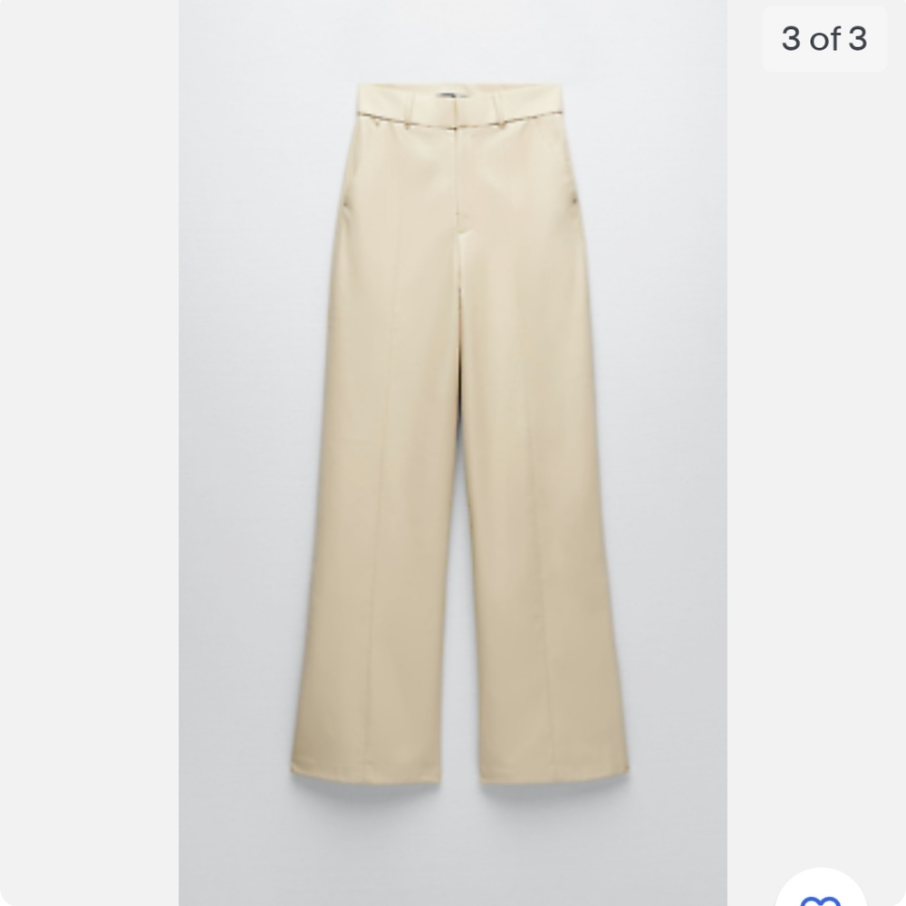 Zara Faux Leather Full Length Pants Bloggers Favorite. - Picture 12 of 12